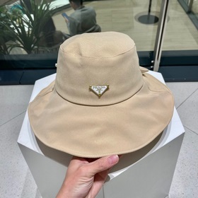Prada женская модная шляпа с бабочкой, летняя шляпа с широкими по