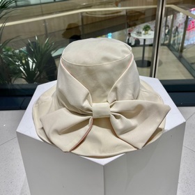 Prada женская модная шляпа с бабочкой, летняя шляпа с широкими по