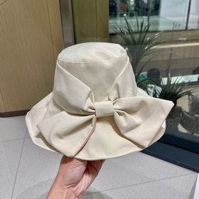 Prada женская модная шляпа с бабочкой, летняя шляпа с широкими по