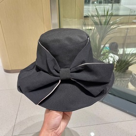Prada женская модная шляпа с бабочкой, летняя шляпа с широкими по