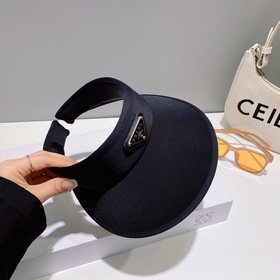 PRADA, шляпа с широкими полями, черно-белая, очень популярная мод