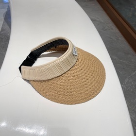 PRADA Пальмовая шляпа, шляпа с открытой макушкой, высокое качеств