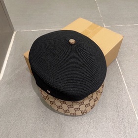 Шляпа Prada из соломы, высокое качество, очень красивая форма, мн