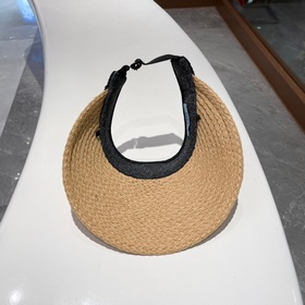 PRADA Пальто из соломы, шляпа с открытой макушкой, высокое качест