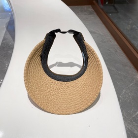 PRADA Пальто из соломы, шляпа с открытой макушкой, высокое качест