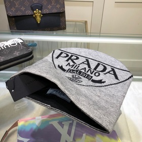 Новейшая шерстяная вязаная шапка от официального сайта PRADA, точ