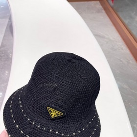 PRADA Пrada Тонкая рыбацкая шляпа для женщин, летняя шляпа от сол