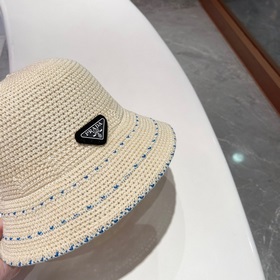PRADA Пrada Тонкая рыбацкая шляпа для женщин, летняя шляпа от сол