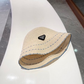 PRADA Пrada Тонкая рыбацкая шляпа для женщин, летняя шляпа от сол