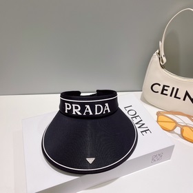 Prada Летняя высококачественная новая модель шляпы с козырьком Вн