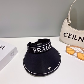 Prada Летняя высококачественная новая модель шляпы с козырьком Вн