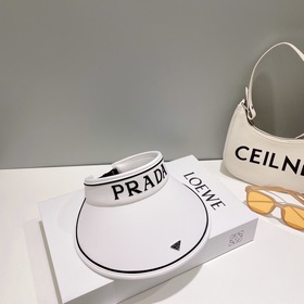 Prada Летняя высококачественная новая модель шляпы с козырьком Вн