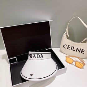 Prada Летняя высококачественная новая модель шляпы с козырьком Вн