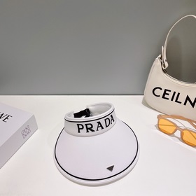 Prada Летняя высококачественная новая модель шляпы с козырьком Вн