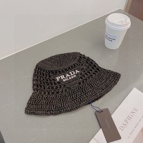 PRADA Пальто из соломы, рыбацкая шляпа, ручной работы, официальна