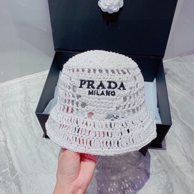PRADA Пальто из соломы, рыбацкая шляпа, ручной работы, официальна