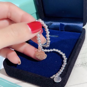 Браслет из чистого серебра 925 пробы Tiffany & Co. Браслет Ti