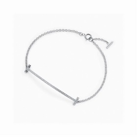 Tiffany&·co Тиффани браслет с бриллиантами TT S925, чистое се