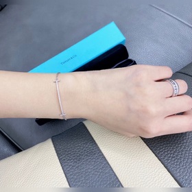 Tiffany&·co Тиффани браслет с бриллиантами TT S925, чистое се