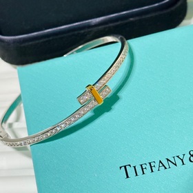 Модель Tiffany 23C Новая модель Браслет с бриллиантами двух цвето