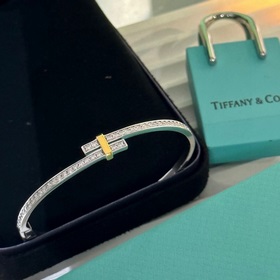 Модель Tiffany 23C Новая модель Браслет с бриллиантами двух цвето