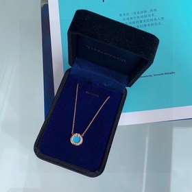 Tiffany 2023 год, новинка, круглые маленькие двойные буквы T, чер