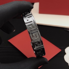 Номер FSSZ0006 Браслет Versace, черный, высококачественный, униве