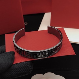 Номер FSSZ0006 Браслет Versace, черный, высококачественный, униве
