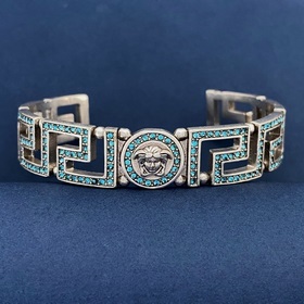 VS92 190 Versace Браслет в стиле Древней Греции с бриллиантами у