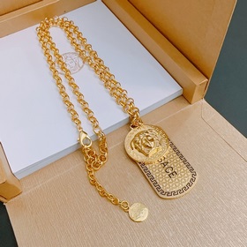 Высококачественное колье Versace с изображением головы Медузы, ор