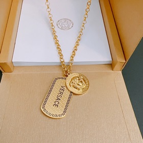 Высококачественное колье Versace с изображением головы Медузы, ор