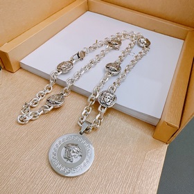 Высококачественное колье Versace с изображением головы Медузы, ор