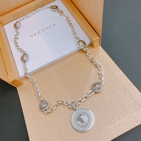 Высококачественное колье Versace с изображением головы Медузы, ор