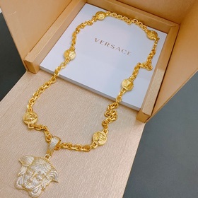 Высококачественное колье Versace с изображением головы Медузы, ор