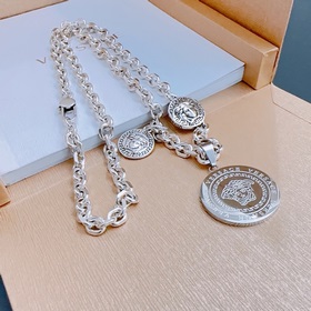 Высококачественное колье Versace с изображением головы Медузы, ор
