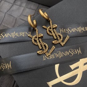 Серьги YSL, вдохновленные модным брендом. Серьги с буквами YSL, к