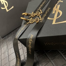 Серьги YSL, вдохновленные модным брендом. Серьги с буквами YSL, к