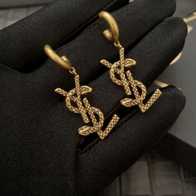 Серьги YSL, вдохновленные модным брендом. Серьги с буквами YSL, к