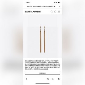Новые роскошные серьги с бахромой от Saint Laurent, подобно вечер