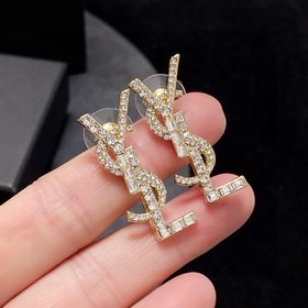 Новые серьги YSL Saint Laurent с бриллиантами. Красота никогда не