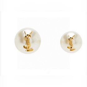 YSL Saint Laurent жемчужные серьгиз оригинального латунного матер