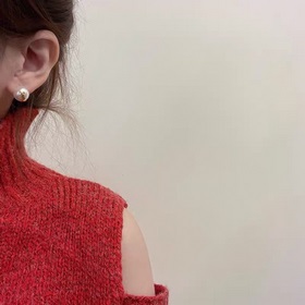 YSL Saint Laurent жемчужные серьгиз оригинального латунного матер