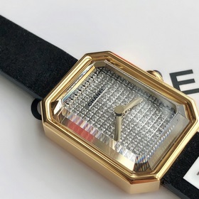 Женские кварцевые часы Chanel Black Gold Small Sugar Cube Размер