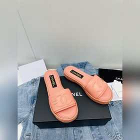 Chanel 23 новейшие тапочки Тапочкиз овечьей кожи с плетеным водоо