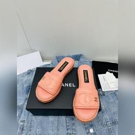 Chanel 23 новейшие тапочки Тапочкиз овечьей кожи с плетеным водоо