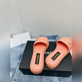 Chanel 23 новейшие тапочки Тапочкиз овечьей кожи с плетеным водоо