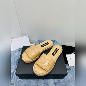 Chanel 23 новейшие тапочки Тапочкиз овечьей кожи с плетеным водоо