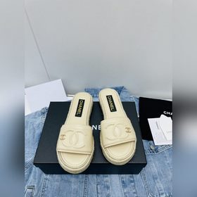 Chanel 23 новейшие тапочки Тапочкиз овечьей кожи с плетеным водоо