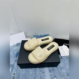 Chanel 23 новейшие тапочки Тапочкиз овечьей кожи с плетеным водоо
