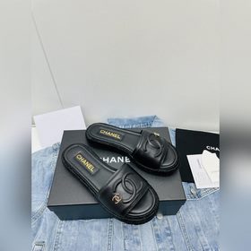 Chanel 23 новейшие тапочки Тапочкиз овечьей кожи с плетеным водоо